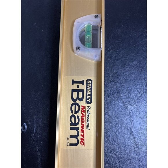 STANLEY PRO Level 24 Inch 3 Vials Magnetic Aluminum THA 42-244 Gold - Picture 3 of 6